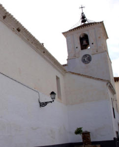 Iglesia de Almeg�jar en La Alpujarra de Granada