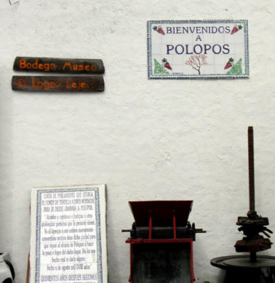 Bodega Museo de Polopos en La Alpujarra de Granada