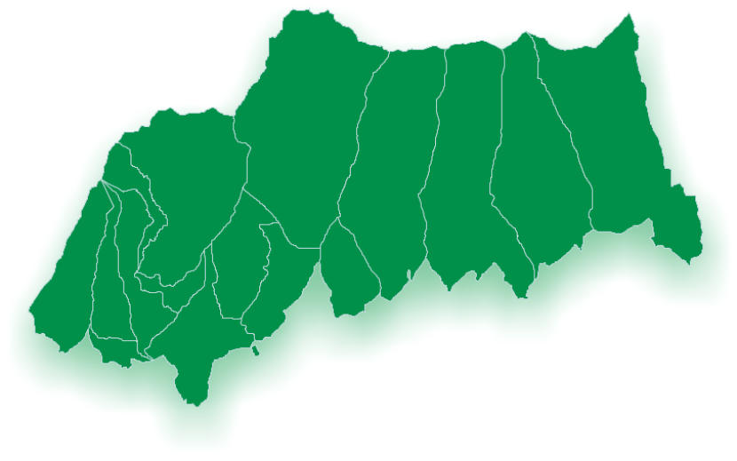 Mapa de pueblos de La Alpujarra Alta