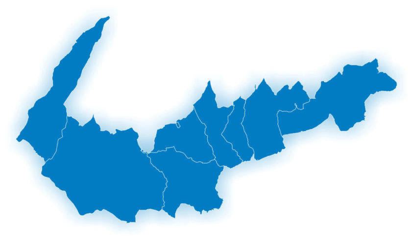 Mapa de pueblos de La Alpujarra Media